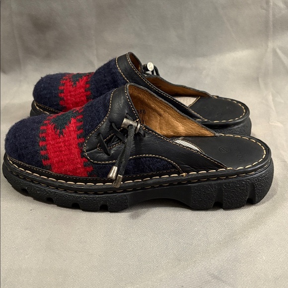 Double H Saddle Blanket Western Slip-On Mule Shoes - Picture 3 of 14